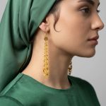 گوشواره آویز پولکی