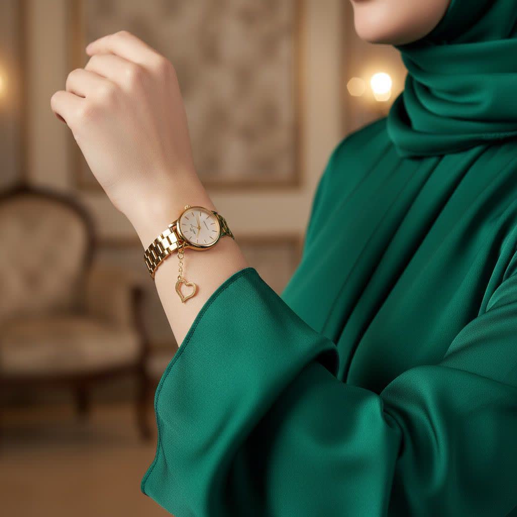 photo27772195078 (1) آویز ساعت طرح قلب - Image 1