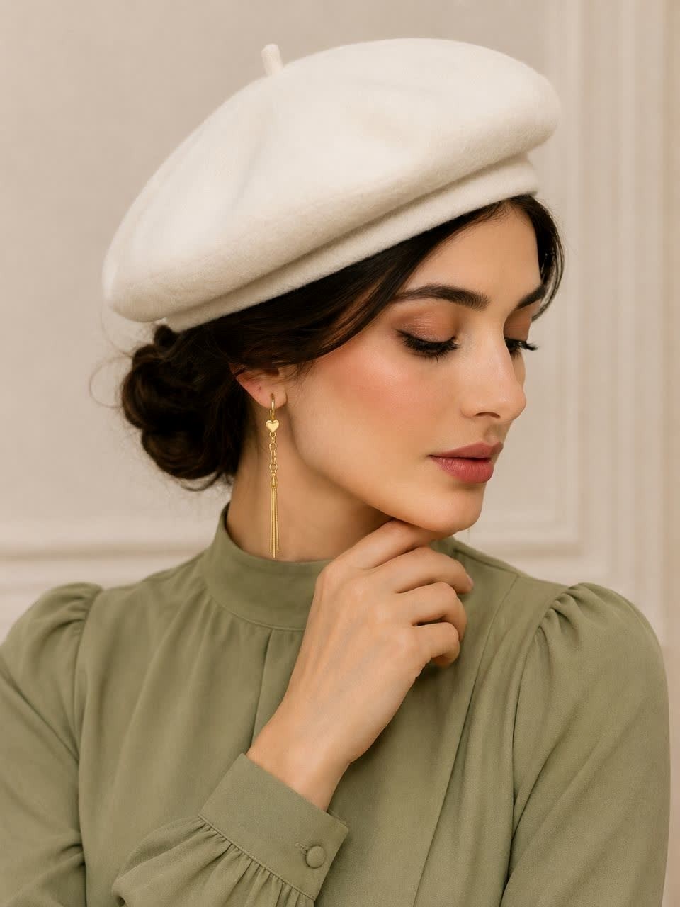 گوش اویز قلبی گوشواره آویز قلبی - Image 1