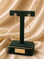 گوشواره کرلی طرح گل - Image 2